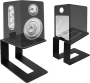 2Pcs Desktop Speaker Stands, Metal Speaker Riser Bookshelf Speaker Stands Pair,