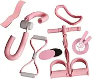 Ronyme 7Pcs Yoga Fitness Equipment Kit Full Body Workouts Exercise Equipment for Home Gym