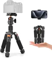 K&F Concept 20.5in Mini Desktop Tripod with 360° Ball Head for Camera 6 KG Load