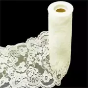 5.5" x 10 yards WEDDING LACE TULLE Roll Party Favors Pew Bow Crafts Decorations
