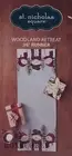 Christmas St Nicholas Square Snowman Woodland Retreat Table Runner 13x36 in NWT
