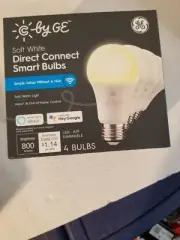 C by GE Soft Direct Connect Light Bulbs (4 A19 Smart LED Light Bulbs), Dimmable