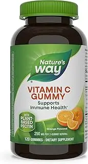 Nature's Way Vitamin C Gummies for Immune Support*, Orange Flavored, 250 mg, 120 Count