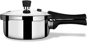 [stahl] Triply Stainless Steel Xpress Pressure Cooker Outer Lid Lean, 9242, 2.5-Liter, 1-Piece, Silver