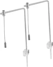 GANAZONO 2pcs Adjustable Aquarium Light Stand Plant Lighting Bracket for Fish Tanks Aluminum Alloy Freshwater/Saltwater Stable Mounting Arm