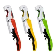 3 Pack Wine Opener Waiters Corkscrew with Foil Cutter and Cap Opener