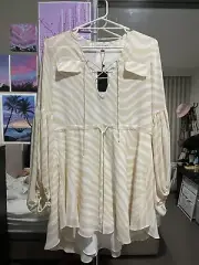 Shona Joy Fabiana Balloon Sleeve Mini Dress Size 10