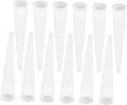 Homoyoyo 50Pcs Caulk Nozzles Reusable Caulking Device Accessories for Sealant Application Flexible Nozzles for Home Maintenance Installation Durable