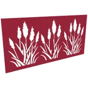 ProtectorAl 300 - 1200 x 1201 - 2400mm Dark Red / Gloss White Bullrush Unframed Composite Decorative Panel
