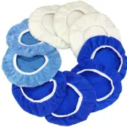 9-10 Inch Buffer Waxers Bonnet Set - 9 Polishing Pads for Orbital Use