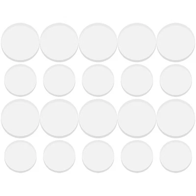 20 Pcs Anti-slip Gasket Glass Table Top Bumpers Suction Pads for Cabinet