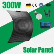 300W Flexible Solar Panel Kit Portable Mono Camping Home RV Battery Charging AU