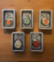 Set/5 Pocket Watch Religious Stopwatches New In Boxes