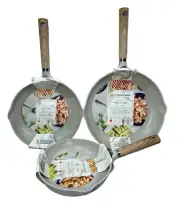 Master Class Skillet 3 PC Set Gray with Speckled white NEW!