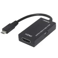 在飛比找Yahoo奇摩購物中心優惠-Micro USB 轉HDMI 16公分轉接線-Adapte