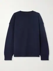 [Chloé] Chloé - Wool And Cashmere-blend Sweater - Navy - x large x large Blue