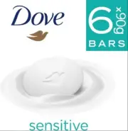 Dove Beauty Cream Bar Sensitive Soap (6 x 90g bars)
