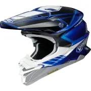 VFX-WR 06 Jammer TC-2 Black White Blue Motocross Helmet