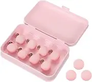 uxcell 8 Pcs Duvet Cover Pins to Hold Comforter Inside, Duvet Clips with Soft Fabric Material for Quilt Cushions Curtains, Light Pink (Mushroom)