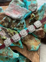 Sterling Silver Mini Concho Slide, Spread Your Wings