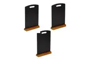 3PK Quartet A4 Menu 30cm Double Sided Chalk Board Restaurant Wedding Table Sign