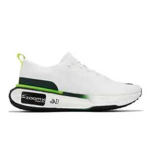 【NIKE 耐吉】慢跑鞋 Zoomx Invincible Run FK3 男鞋 白 綠 襪套 針織 運動鞋(FZ4018-100)