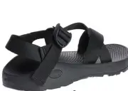 NIB New Chaco Z Cloud Classic Sandals Solid Black Noir Mens size 11 M NEW IN BOX