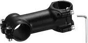 sourcing map 31.8mm Bike Stem 7 Degree 80mm Aluminum Alloy Bicycle Handlebar Stem with Hex Wrench for Mountain Road Bike BMX MTB Cycling, Black
