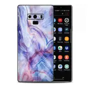 Skins Decal Wrap for Samsung Note 9 - Purple Marble Pink Blue Swirl