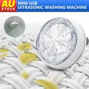 Portable Washing Machine USB Ultrasonic Turbine Spin Laundry Washer Camping Dorm