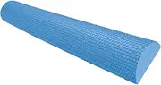 yuksok Half Round EVA Foam Roller Foam Half Roller Massage Fitness Equipment 200kg Load Bearing Half Round Foam Roller Neck for Men Women Home Yoga, Blue 60cmx7.5cm