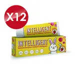 (12入組)INTELLIGENT 因特力淨 兒童酵素牙膏 (草莓優格) 40GX12