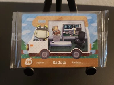 Raddle Animal Crossing Amiibo Card #28 NA Version Sealed