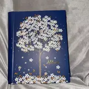 Peter Pauper Press New Falling Blossoms Floral Tree Address Book Blue Tabbed …..