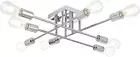 8 Light Modern Semi Flush Mount Ceiling Light Mid Century Sputnik Lighting in Ch