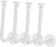 BUTIFULSIC Wall Hooks 4pcs Wall Light Luxury Hook Hooks Wall Mount Hook Home Wall Hook Decorative Wall Hook Key Plastic Wall Hanging Adhesive Hooks
