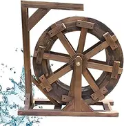 Independent Waterwheel Fountain Outdoor Garden with Bracket, Old-Fashioned Outdoor Indoor Balcony Viewing Waterfall Fountain, Garden Decorative Water Feature (Size : 20cm(7.9inch))
