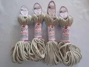 Lot of 4 rolls of 2mm Stone Amy Braided Nylon Macrame Craft Jewelry Cord 100yds