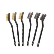 6 Pcs Curved Handle Masonry Brush Wire Wheel Set Piece