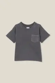 [Cotton On Kids] Cotton On Kids - Alfie Drop Shoulder Tee - Rabbit grey wash 0-3M RABBIT GREY WASH