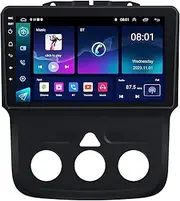 Android 12 Car Stereo for Dodge RAM 1500/2500/3500 2013 2014 2015 2016 2017 2018 2+32G, 9 Inch IPS Touch Screen Car Radio with Wireless Carplay&Android Auto,GPS, WiFi, Bluetooth,FM, OBD2/DVR/DSP