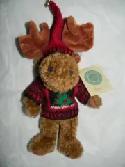 NWT Boyds Bears Moose Myron Von Hindenmoose 10" 912121 New Sweater Christmas HTF