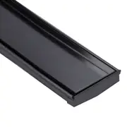 DrainTEK Tile Insert Shower Grate - Stainless Steel - 120mm W x 1200mm L - Satin Black