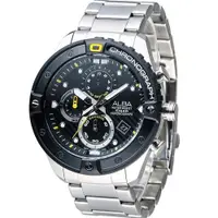 在飛比找ETMall東森購物網優惠-ALBA 雅柏 活力運動系列時尚三眼計時腕錶 VD57-X0