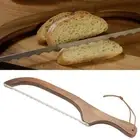 Bow Design Wooden Bread Knives Wooden Handle Fiddle Bow Slicer Toast