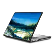 MacBook Pro 16-inch (M1 - M4) Impact Case NATURE REIGNS SUPREME 2 MACBOOK, FOREST TREES BLUE GREEN WATERCOLOR ABSTRACT PAINTING