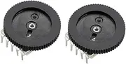 uxcell 10K Ohm Dial Wheel Potentiometer for Audio Stereo Volume Switch Control 16x2mm 2Pcs