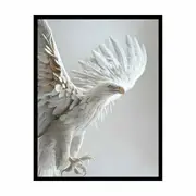3D Eagle Framed Print Fine Art Poster Print