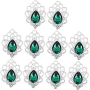 [COHEALI] Rhinestone Jewelry Brooch Charms Plant Charms Silver Bangle Decoration Accessories Cloth Decors Earring Charms Tree Charms Beaded Bracelets Necklace Bulk Ornament Alloy