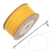 Macrame Cord Kit 1.2mm x 28Yards, Cotton Macrame Rope Cord, Golden